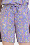 Zivame Floral Pop Woven Short Set - Dutch Canal — thumbnail 6